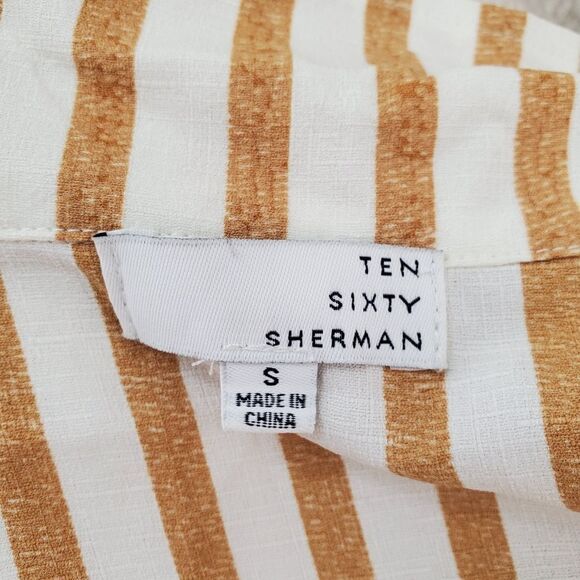 Ten Sixty Sherman | Button Front Shirt Striped Dress - Picture 14 of 16